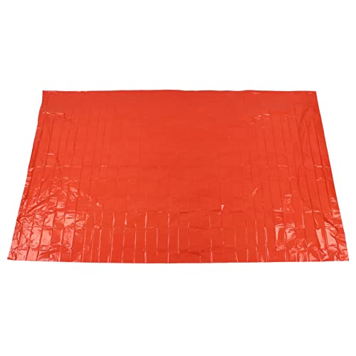 Pilipane Outdoor Emergency Blanket Warm Waterproof Portable Field Life Saving Blanket for Adventure Survival Camping Hiking Outdoor Activities PE Material Orange Color 210x130cm