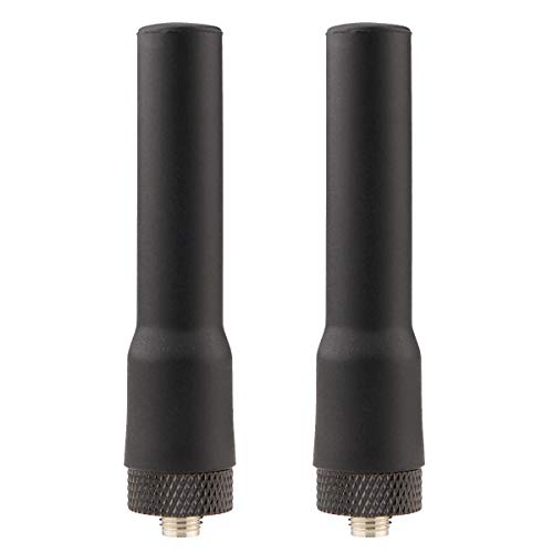 Retevis RT20 Talkie Walkie Antenne SMA-F Double Bande VHF/UHF Compatible avec Talkie Walkies RT5 RT5R RT5RV RT21 RT7 H777 Baofeng UV-5R BF-888s Sunreal OCDAY WOUXUN HYT TYT PUXING (2 pcs)