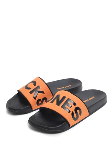 Image of JACK&JONES Men's Logo Print Pool Sliders
