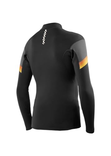7 Seas Boys Raditude 2mm Front Zip Wetsuit Jacket Gunmetal 6 miniatura 3