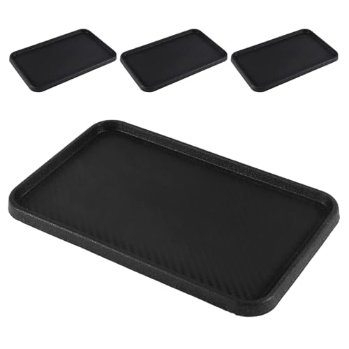 Organiseur Voiture Compact Tapis Antidérapant Silicone Souple et Pliable 4 Pcs