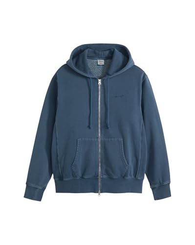Levi's Men's Hoodie, Relaxed Fit, Blue (Garment Dye H225 Mai), M