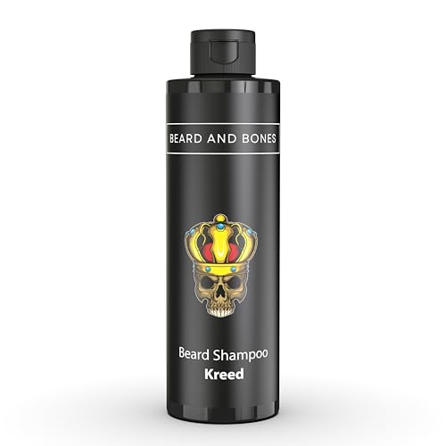 Beard and Bones - 200ml Beard Shampoo for Men - Deep Cleansing Beard Wash | Reduces Beard Itch | Vegan, Cruelty Free, Natural Beard Moisturiser & Conditioner | Choice of 2 scents