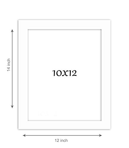 Image of Art Street Synthetic White Wall Photo Frame (Picture Size 10 in X 12 in, Matted to 8 X 10 in),Fibre Wood, Rectangular