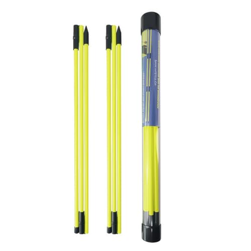 Golf Alignment Sticks 2-Pack - 48" Tri-Fold Golf Training Aid