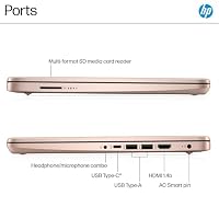 HP 14” Laptop Ultra-Portable Computer 2026 Student Business, MS Office, Copilot AI, Intel 4-Core CPU, 4GB RAM, 628GB Storage (128GB UFS+500GB Ext), Long Battery, MaxsolAccessory, Win 11 Pro, Rose Gold — image 8