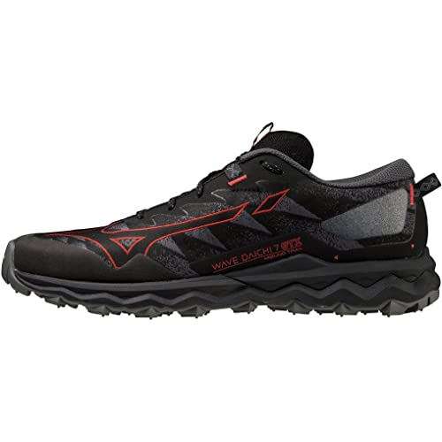 Mizuno Chaussures de Trail Wave Daichi 7 GTX pour Homme, Porte en Fer aigre-Douce Noire, 40 EU