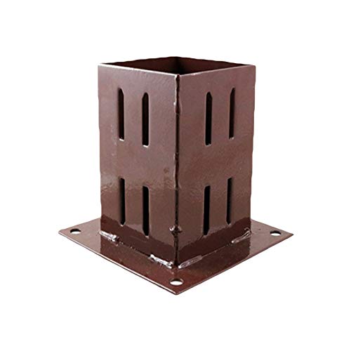 Fence Post Spikes & Shoes, Bolt Down Holders, Easy Grip ~ 50/75/100mm Garden Timber Support Stakes (3, 3"/75mm Easy Grip Bolt Down)