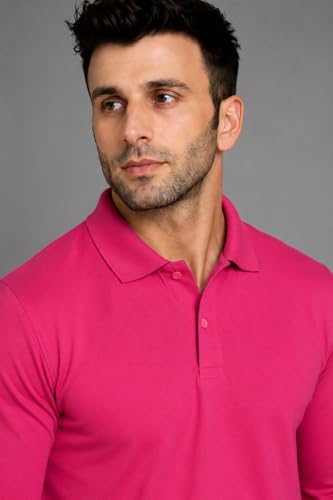 Image of INKKR Full Sleeve Men's Solid Polo Neck T-Shirt Combo