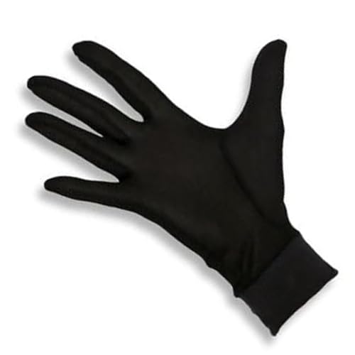 Men & Women Thermal Glove Liners for Cold Weather, Skiing and Cycling, Lightweight Silk Inner Gloves for Warmth and Comfort with Ribbed Cuff, Non-Slip Grip and Moisture Wicking- Damaill
