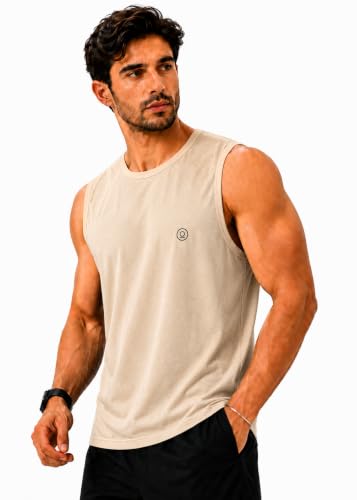 Image of CHKOKKO Sleeveless T Shirts Gym Vest for Men Workout Premium Cotton Blend