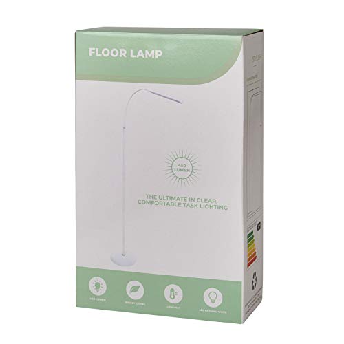 Sewing Online Free-Standing LED Floor Lamp with a Flexible Neck, Sturdy Stable Base, and a Single Dimmable Energy Saving Daylight-Effect Tube SO1260 - Image 3