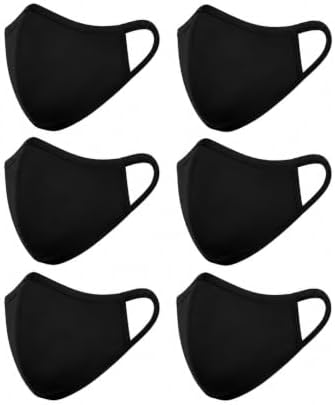 Hosiery Cotton Mask, Reusable and Washable Face Masks Breathable & Flexible fit Face Mask for Men & Women (pack of 6)
