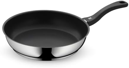 WMF Devil Bratpfanne beschichtet 28 cm, Edelstahlpfanne Induktion, Antihaftbeschichtung, fettarmes Braten, backofenfest bis 70 Grad, für alle Herdarten geeignet, Kunststoffgriff