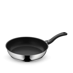 WMF Devil Bratpfanne beschichtet 28 cm, Edelstahlpfanne Induktion, Antihaftbeschichtung, fettarmes Braten, backofenfest bis 70 Grad, für alle Herdarten geeignet, Kunststoffgriff