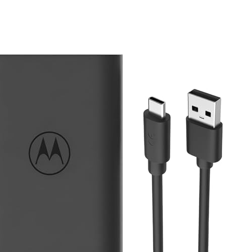 Image of Motorola 33W TurboPower Fast Charger Combo (Charger + USB-C Cable) - Powered for Moto G54 Power, Edge 40 Neo, Moto G Power 2025 & More