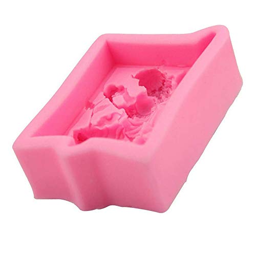 Saidian 1 Pcs 3D Girl Molds Silicone Fondant Mould Fairy Girl Flowers Mold Craft Art Soap Mold Baking For Cupcake Chocolate #TOP5
