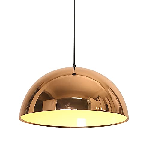 Lustre suspendu métal or rose de haute qualité avec câble ajustable pour plafond