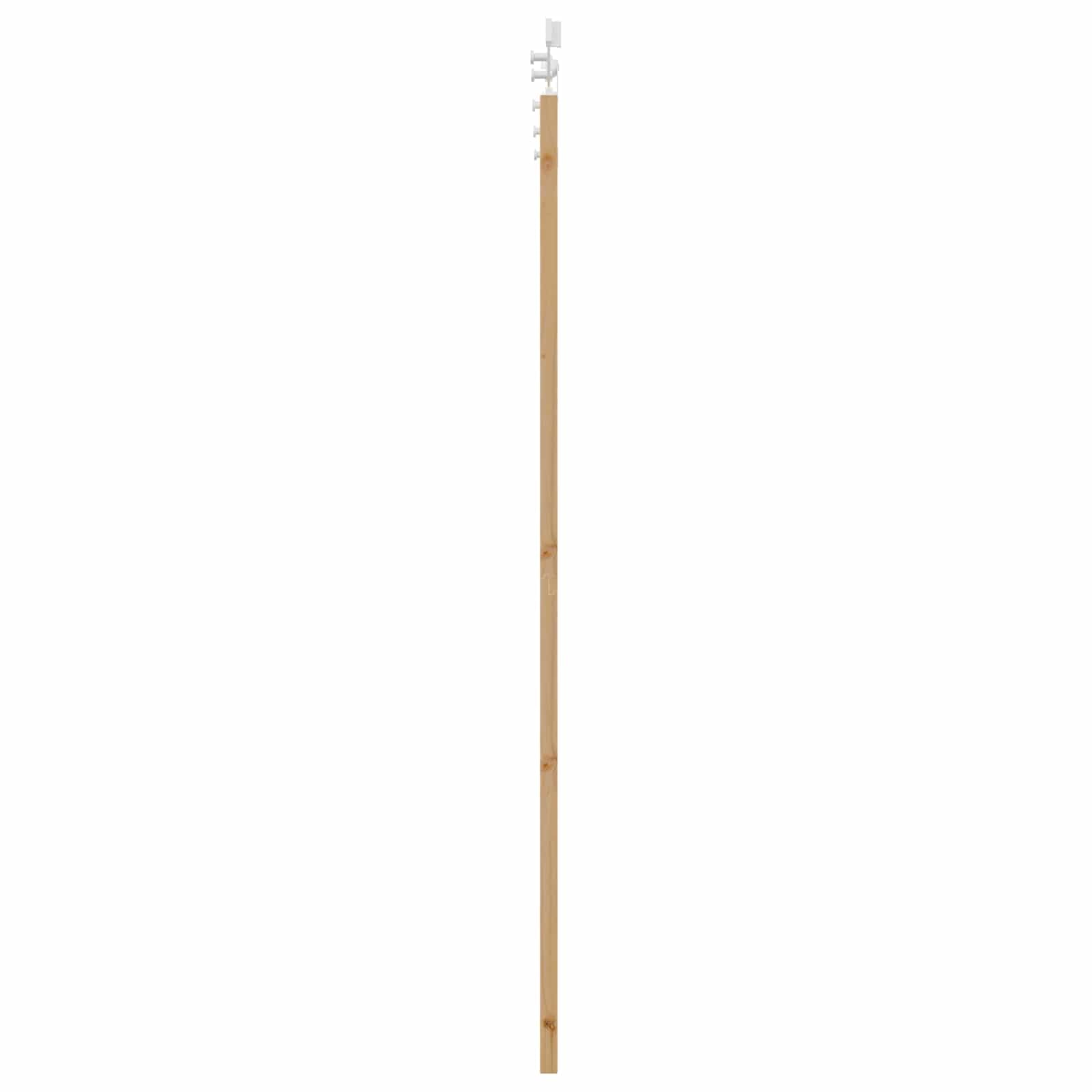 Drzwi przesuwne z litego drewna sosnowego, naturalne i białe, 73,5 x 211 cm, z malowaną proszkowo stalową szyną, ciche przesuwanie, zajmuje mało miejsca, do wnętrz, nowoczesne drzwi