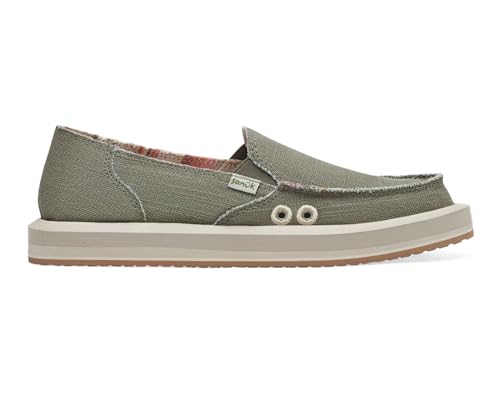 Image of Sanuk Womens Donna Soft Top Hemp Loafers | Womens Shoes | Slip On Shoes for Women | Women's Slip-on Loafers | Memory Foam Footbed