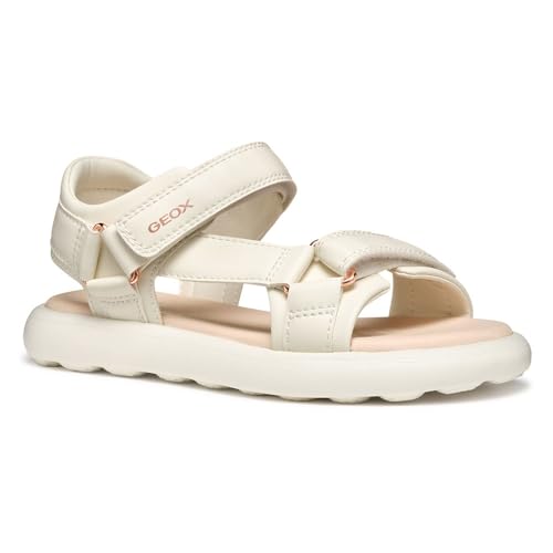Geox   J SANDAL PUFFYPOP GI, Sandalia Niñas, Lt Ivory,