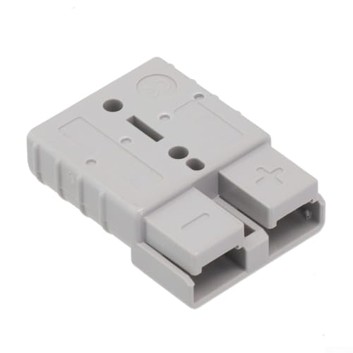 Volakebeing Robuster elektrischer Steckverbinder, 50 A, 120 A, 600 V, Batterieklemme, Kabel, Gabelstapler, DC, Elektrowerkzeug, Drahtverbinder, Industriequalität (grau, 50 A) Volakebeing Robuster elektrischer Steckverbinder, 50 A, 120 A, 600 V, Batterieklemme, Kabel, Gabelstapler, DC, Elektrowerkzeug, Drahtverbinder, Industriequalität (grau, 50 A)