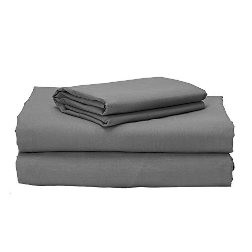 Pikolin Home - Juego de sábanas 100% algodón de percal 200 hilos de primera calidad y elegante ribete a juego, 150 x 190/200 cm - Cama de 150 (Todas las medidas)