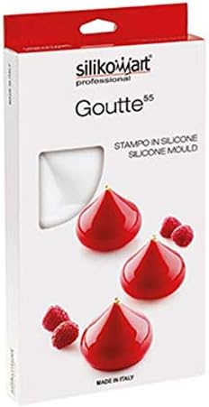 Miniatura 3 de Silikomart Molde de silicona "Goutte 55" con 8 cavidades, cada una de 2.12 pulgadas de diámetro x 1.57 pulgadas de alto