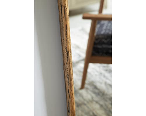 Signature Design By Ashley Ryandale Antique 72" Rectangular Aluminum Full Length Floor Mirror, Metallic #TOP4