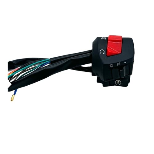 FRSWEQY Control de Interruptor de Manillar de Motocicleta, 22mm, 7/8 Pulgadas, Universal, bocina de Motocicleta, señal de Giro, Interruptor de Control de Faro(1pcs Right)