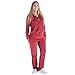 Produktbild Mavis Garments Damen 2 stück sweatsuits tracksuits velvet outfits hoodie & hose groß grau
