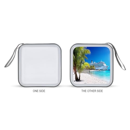 Funda para CD de 40 DVD Seaside Cruise Ship en plástico duro 8