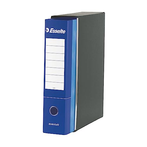 3 Raccoglitori A Leva Esselte Blu - Dorso 75mm, Capacità 500 Fogli, Per Ufficio E Archivazione - Foto 6