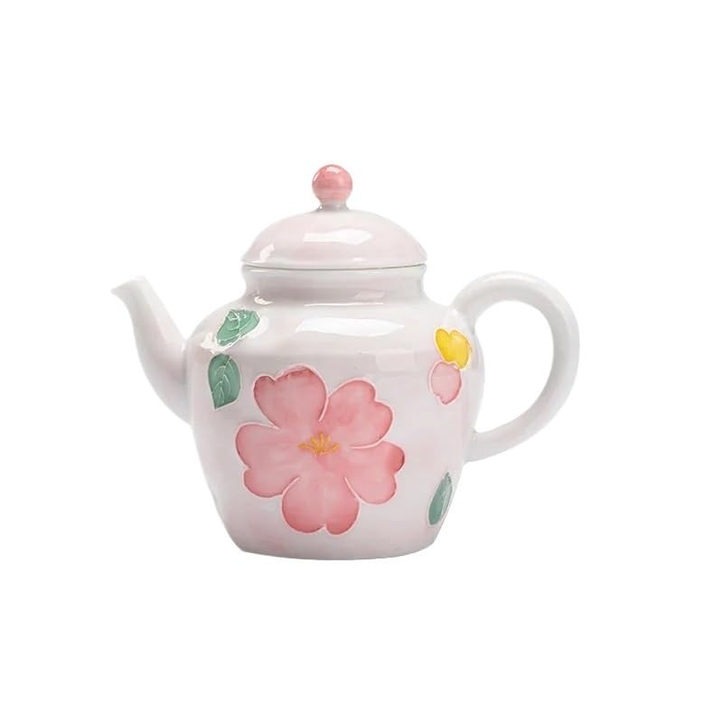 Teiere Teiera di Fiori Dipinti a Mano da 135 ml Teiera Giapponese Bollitore for tè Bollitore Forniture for la Cerimonia del tè Ornamenti Teiere Caffettiera Teiera