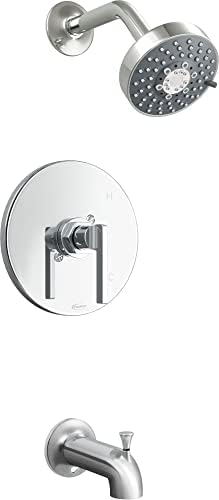 PROFLO PF1830G Pixley Tub and Shower Trim Package with 1.8 GPM Multi Function Shower Head - Chrome