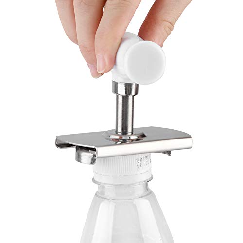 Stainless Steel Manual Jar and Can Opener, Adjustable Lid Opener for Home Hotel, Camping, Picnic, Arthritis-Friendly