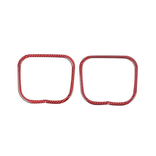 Coques de rétroviseur cadre de support en carbone rouge pour accessoires extérieurs H2
