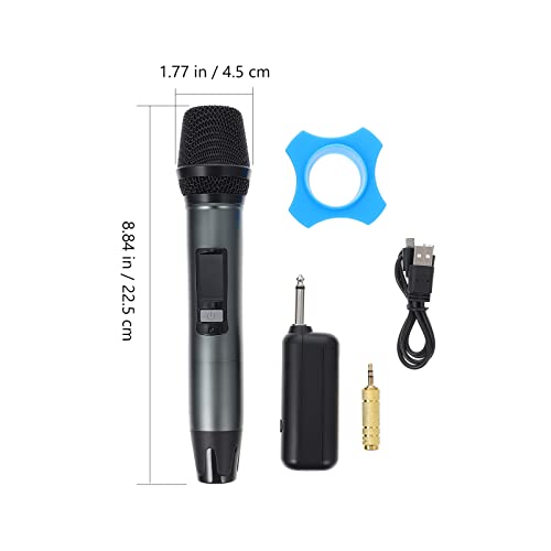 ARTIBETTER 1 Conjunto Handheld Microfone Dinâmico Karaoke de Microfone Fio Com Receptor Recarregável