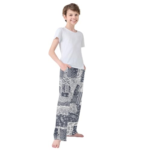 Boys' Pants Bandana Paisley Native American Traditional Long Bottoms Elastic Waist Trousers with Pockets S-XL4