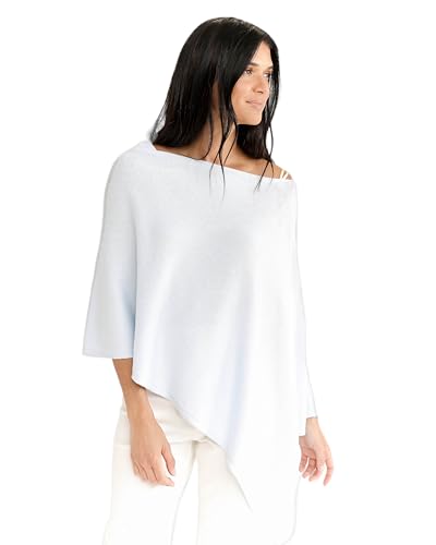Caroline Grace Cashmere Blend Poncho by Alashan Lightweight & Super Soft - 95% Cotton 5% Cashmere - Great Gift Item2