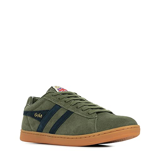 Image of Gola Equipe Suede - Sneakers for Men - Contrasting Wingflash - Heel Return - Durable Cupsole - Low Silhouette