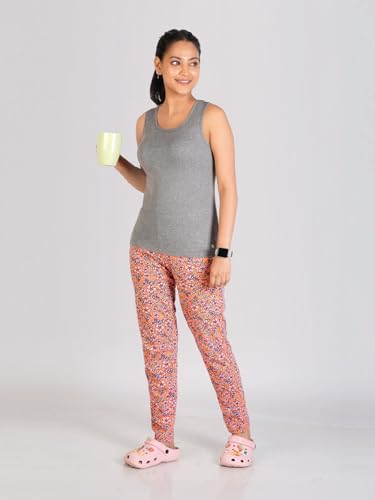 Image of Rupa Colors Playsure Solid 100% Combed Cotton Rib Fabric, Women's Standard Fit Tank Top, Sleeveless Pack of 1