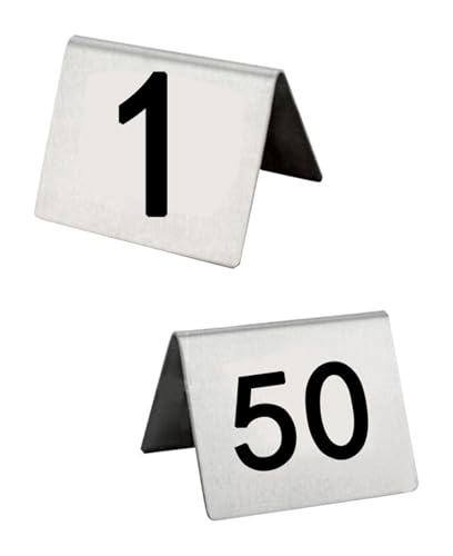 Panneaux de numéros de table anti-chute en acier pour éviter la confusion des invités