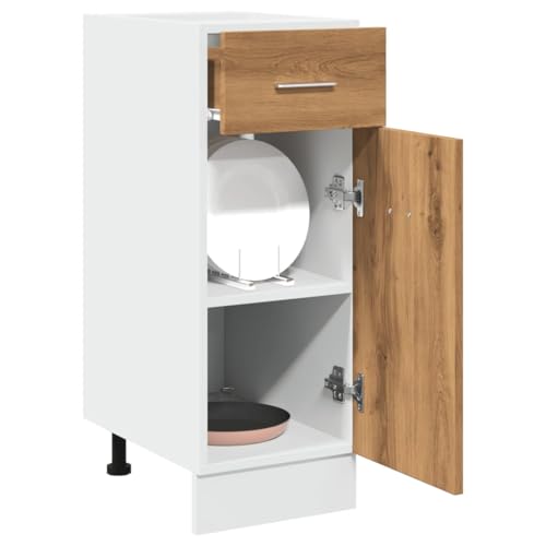 LAPOOH Armario Inferior cajón Madera Roble Artisan 30x46x81,5 cm, Mueble Cocina, Armario Despensero Cocina, Alacenas Y Vitrinas, Alacena De Cocina, Cocina Muebles, Armarios Baños - 856081