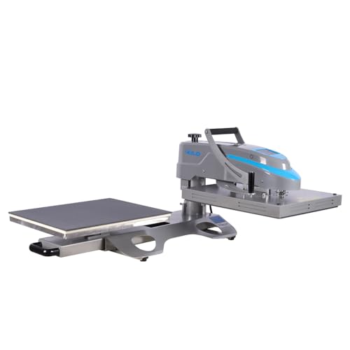 Prensa térmica semiautomática dual 40x40 cm Yestar miniatura 3