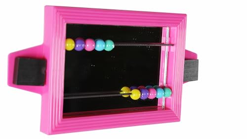 Image of Penn-Plax Bird Life - Mirror with Beads Toy | Easy to Attach to Any Bird Cage | Keep Your Birds Entertained and Stimulated (BA507)