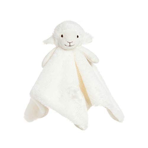 Apricot Lamb Luxury Snuggle Plush White Lamb Sheep Infant Stuffed Animals Security Blanket Nursery Character BlanketWhite Lamb 14 Inches