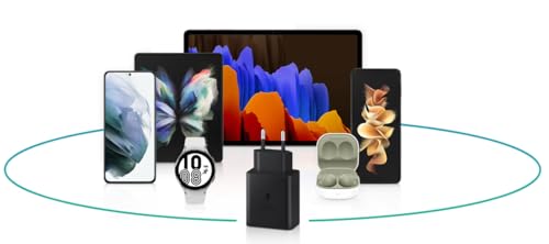 Image of Etguuds Charger Compatible with Samsung 45W Power Adapter for Efficient Charging Compatible with All Samsung Devices Mobiles, Earbuds, Tables Superfast Charging Adapter S24 /S2