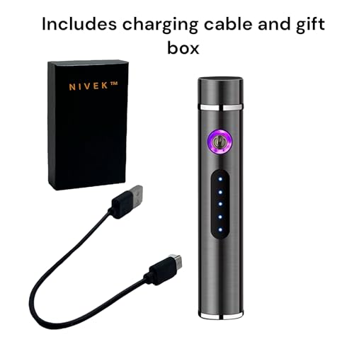 Encendedor eléctrico recargable USB NIVEK azul hielo miniatura 7