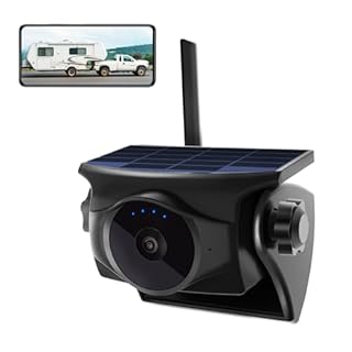 1080P Solar Magnetic WiFi Backup Camera,Wireless Hitch Camera with Night Vision, 365-Day Standby, Rechargeable Battery, Low Power Consumption,Rear Front View for RV, Trailer, Car for Phone Pad Android